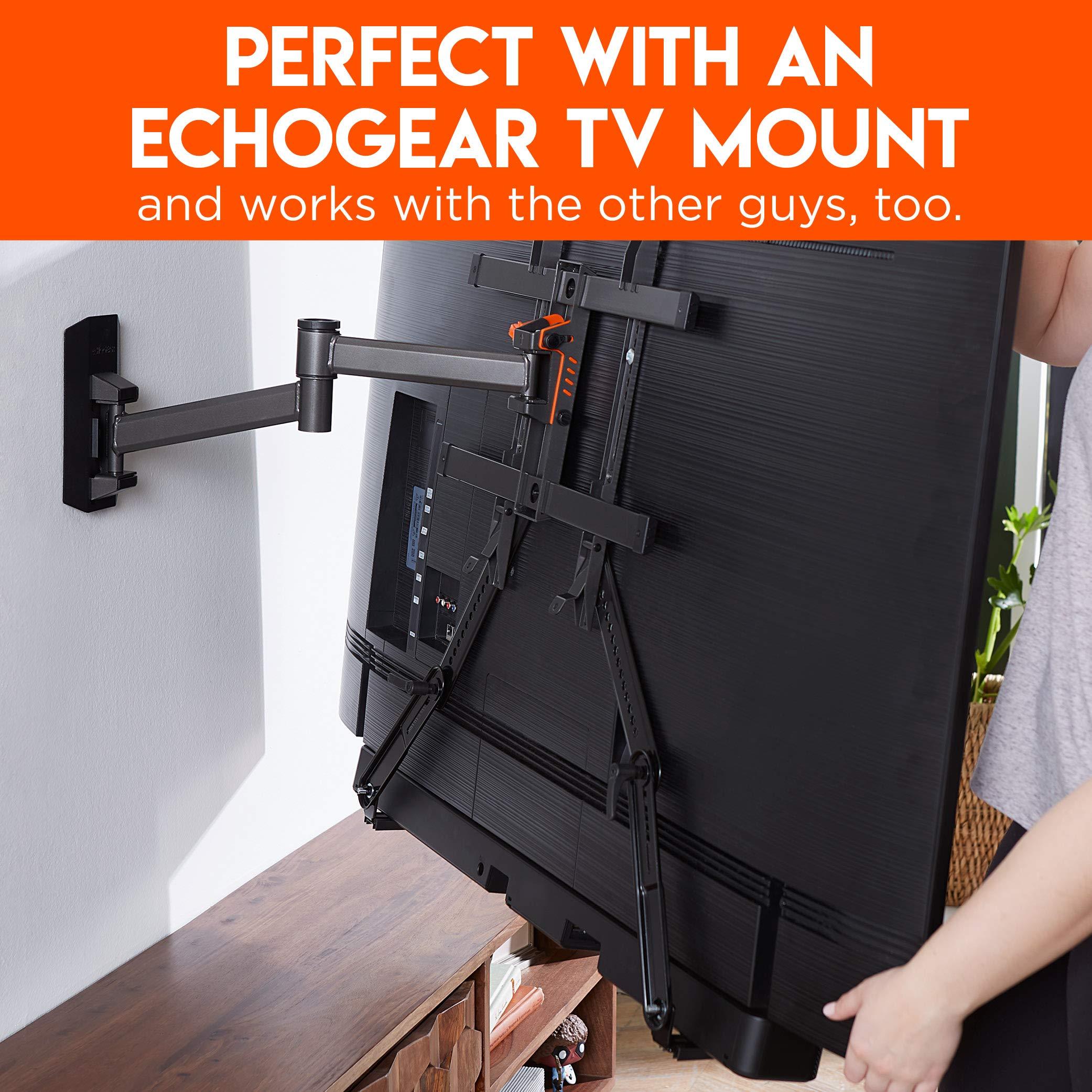 ECHOGEAR ECHOGEAR XL Full Motion TV Mount w/Handles & TV Soundbar Mount Bracket