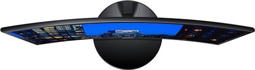 SAMSUNG SAMSUNG 24" 390C Series LED FHD Curved Monitor, 60Hz Refresh Rate, 4ms Response Time, AMD FreeSync Monitor (HDMI, VGA), Black, with MTC HDMI Cable