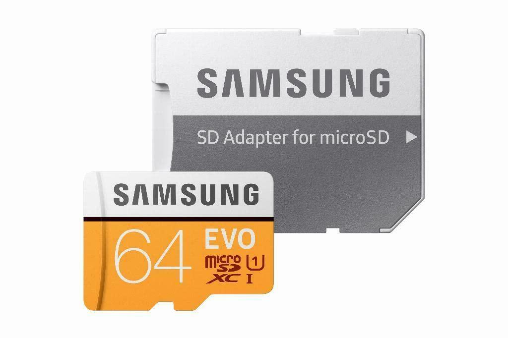 SAMSUNG SAMSUNG Evo 64GB MicroSDXC Class 10 UHS-I Flash Memory Card