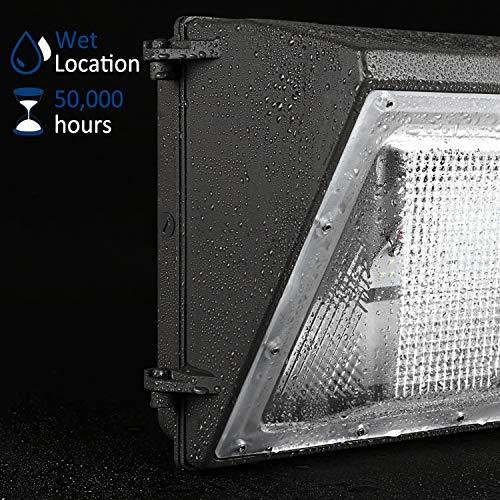 LEDMO LEDMO 120W LED Wall Pack Light 15840LM 840W HPS/HID Equivalent 5000K LED Security Flood Commercial and Industrial Outdoor LED Wall Lights for Parking Lots|Warehouses|Factories|House