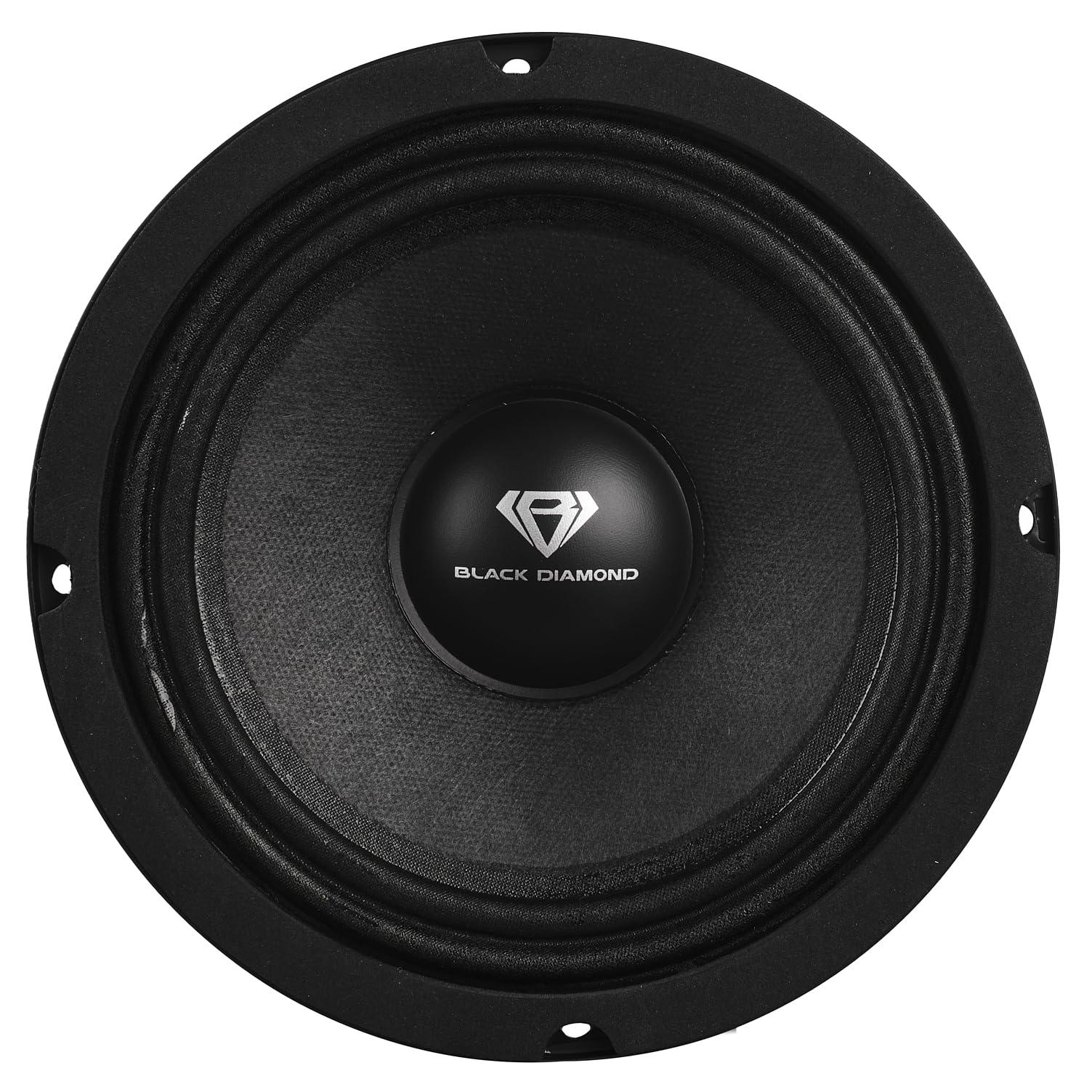 BLACK DIAMOND BLACK DIAMOND Dia-M6 6.5\" Mid Range Loudspeaker with Bullet 450 Watts 8-Ohm (1 Speaker)