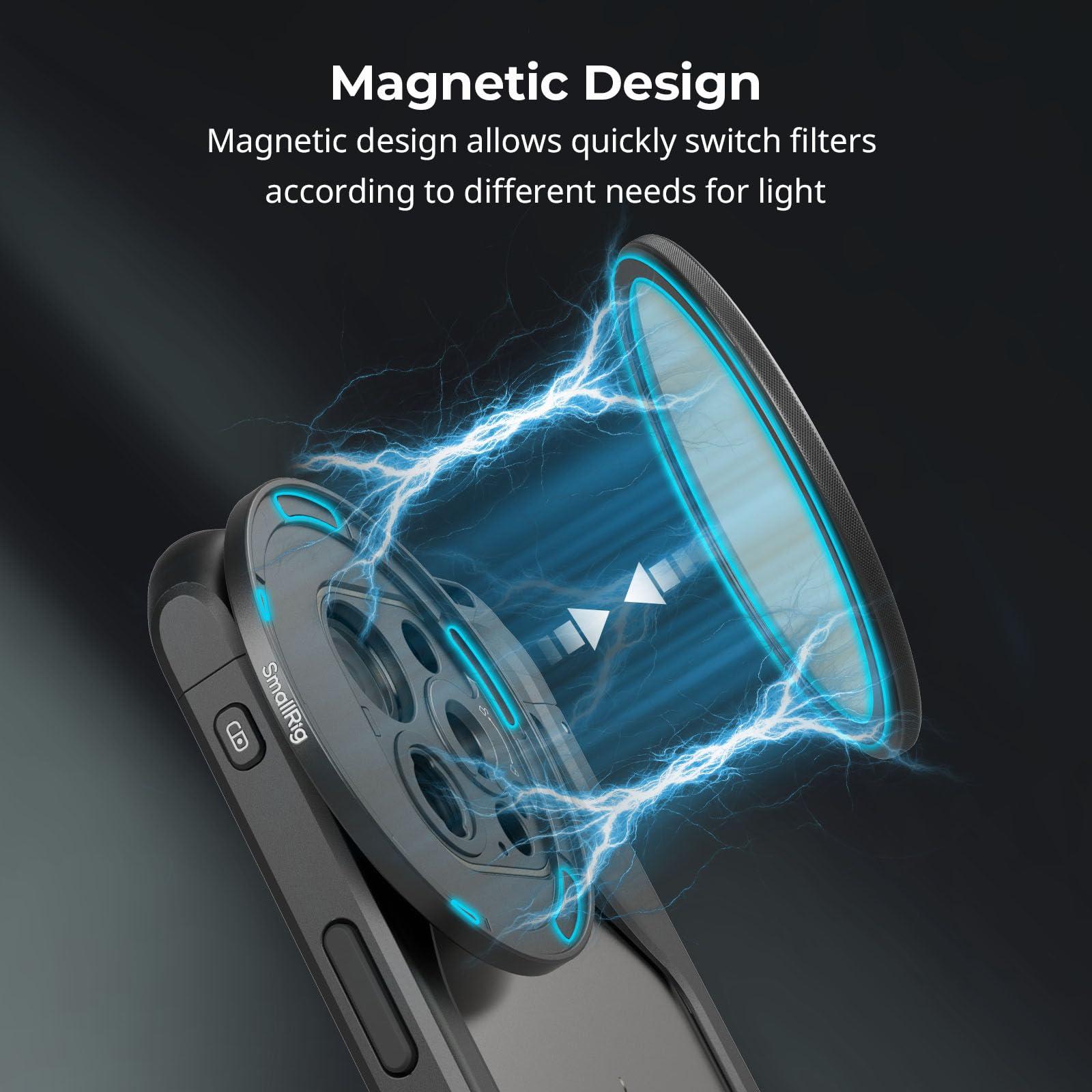 SMALLRIG SMALLRIG 67mm Magnetic Circular Polarizer Filter Including 67mm Threaded Filter Ring and M-Mount Filter Adapter, Magnetic CPL Filter Kit with Waterproof Scratch Resistant - 4727