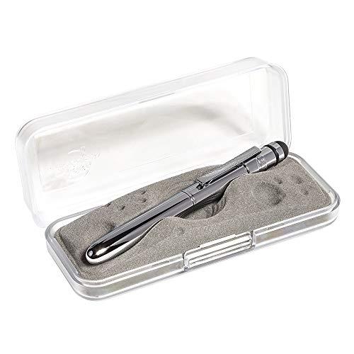 Fisher Fisher Space Pen Bullet Grip Space Pen with Clip and Conductive Stylus, Chrome (BGCCL/S)
