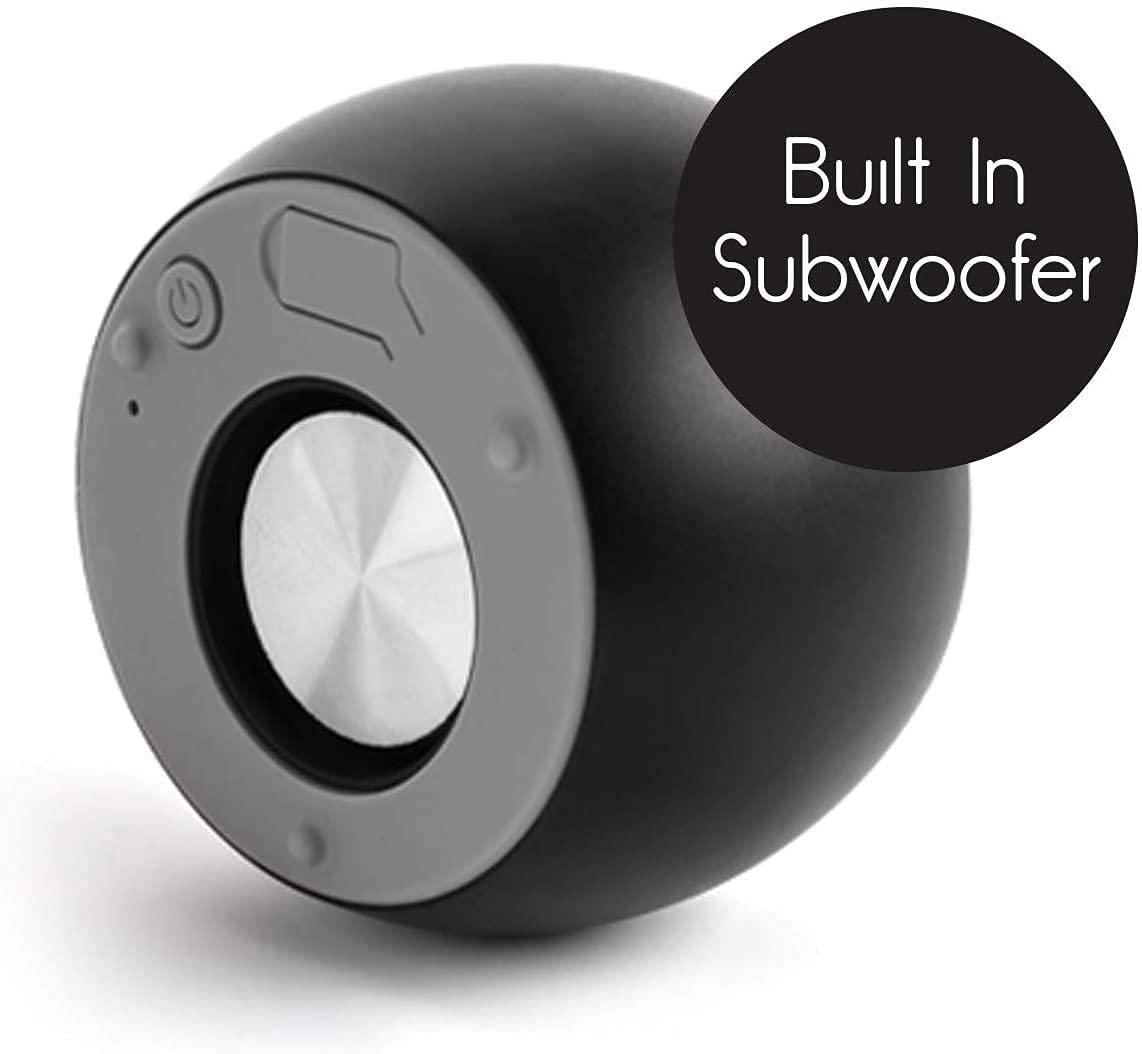 Fashionit Fashionit U Boost Speaker | Stylish Portable Wireless Bluetooth 5.0 with Built-in Subwoofer and Mic | Perfect Mini Speaker for Home, Parties, Travel! Small Device, Rich Sound | Black