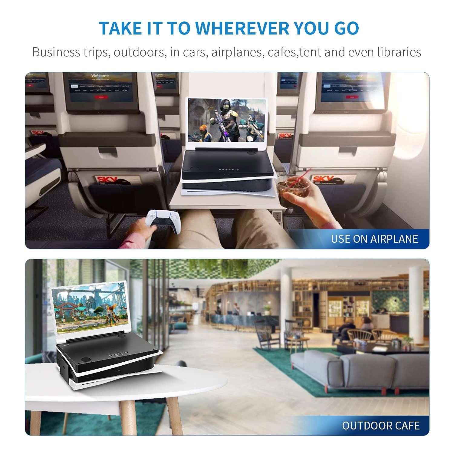 G-STORY G-STORY 15.6" Inch IPS 2K 120Hz Portable Monitor Gaming Display Integrated with PS5(not Included) 2560X1440 with 2 HDMI Ports,FreeSync,Built-in 2 of Multimedia Stereo Speaker,UL (2K&120Hz)