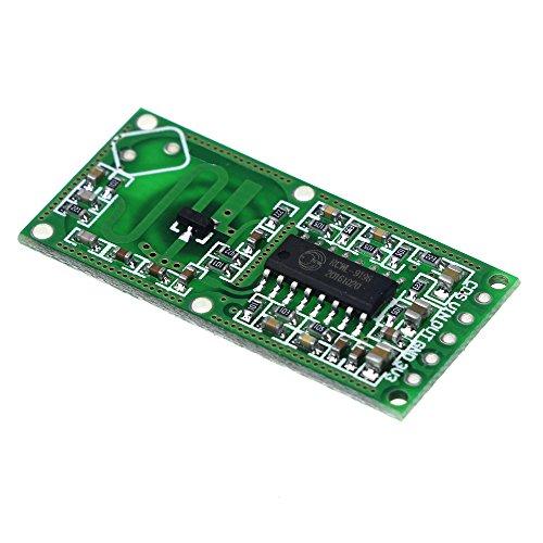 Envistia Mall RCWL-0516 Microwave Doppler Radar Motion Detector Sensor Human Body Induction Module Board 5-7M Detection Distance 4-28V by Envistia Mall