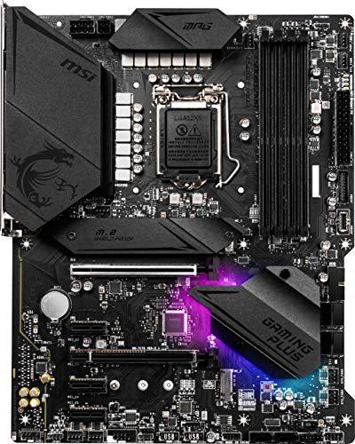 MSI MSI MPG Z490 Gaming Plus Gaming Motherboard (ATX, 10th Gen Intel Core, LGA 1200 Socket, DDR4, CF, Dual M.2 Slots, USB 3.2 Gen 2, 2.5G LAN, DP/HDMI, Mystic Light RGB)