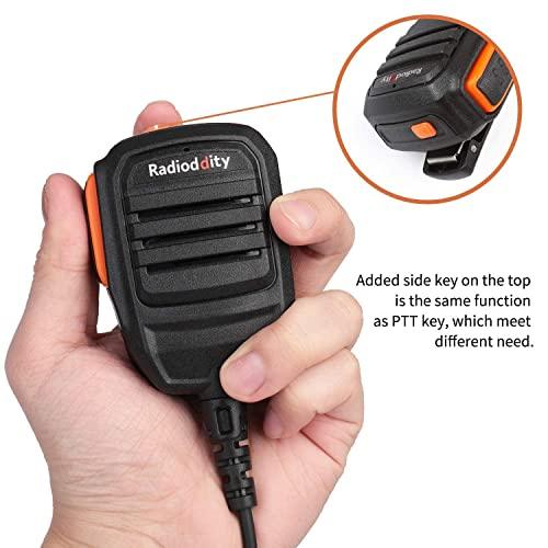 Radioddity Radioddity GM-30 GMRS Radio, Handheld 5W Long Range Two Way Radio for Adults + Radioddity RS22 Remote Speaker Mic with Clear Sound