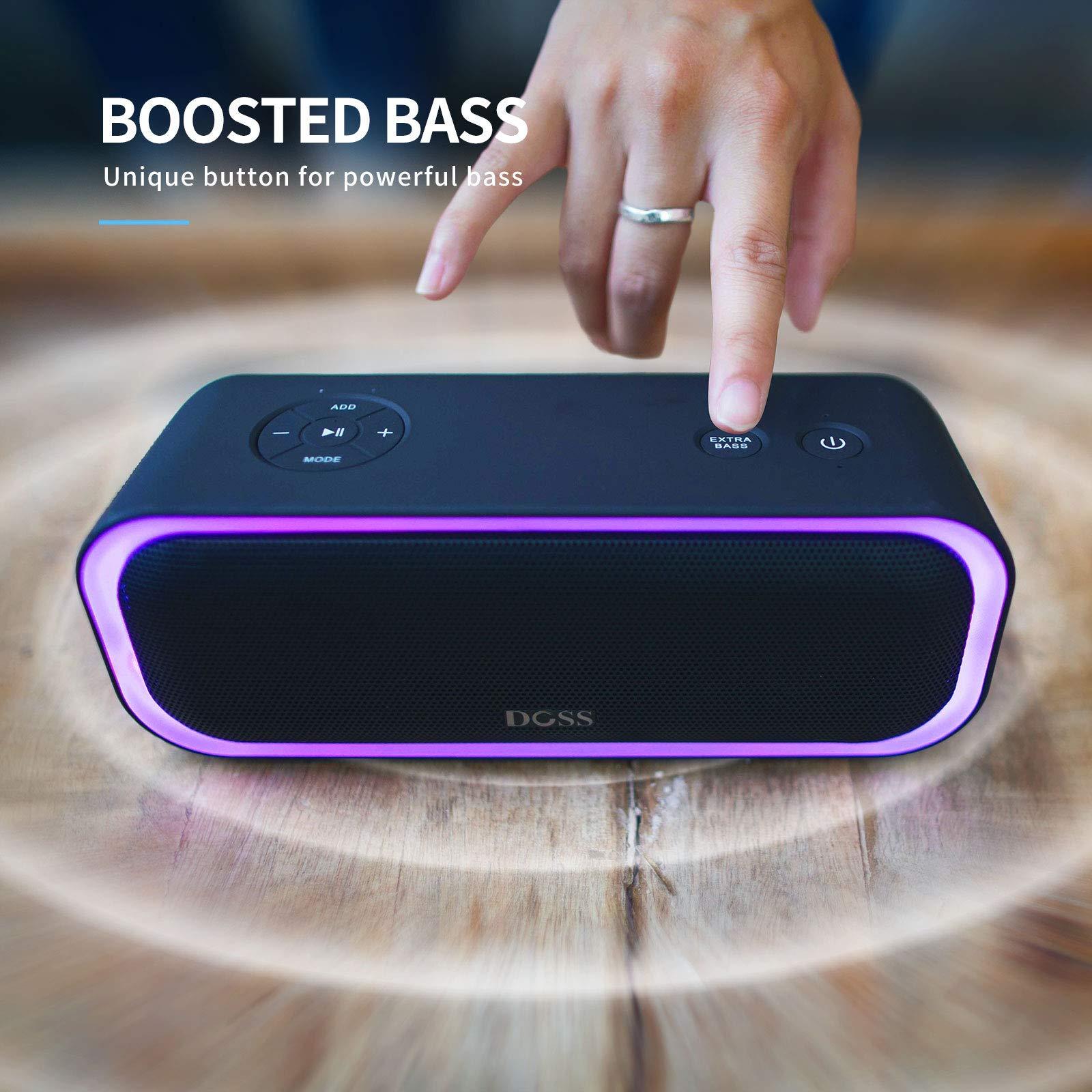 DOSS DOSS SoundBox Pro Bluetooth Speaker Black Bundle SoundBox Touch Bluetooth Speaker Black