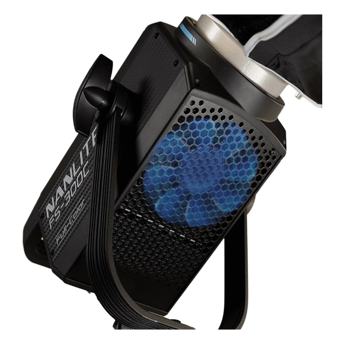 NANLITE NANLITE FS-300C 300w RGB Studio Spotlight, 2700K-7500K, APP Control,Led Video Light Bowens Mount for Photography, Videography,Live Streamer,Content Creation