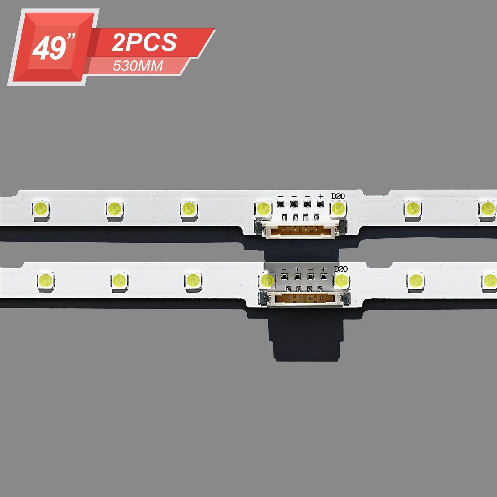 SENHE SENHE Backlight Strip 38 LEDs Fit for Samsung 49\"TV AOT_49_NU7300_NU7100_2X38_3030C_d6t-2d1_19S2P Rev.v4 UE49NU7140 UE49NU7100