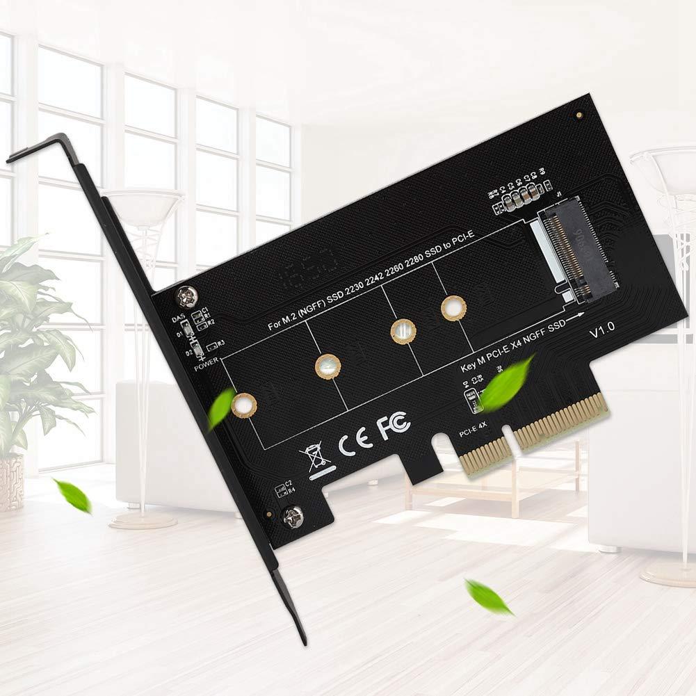 Zerone M.2 to PCI-E3.0 X4 Expansion Adapter Converter Connector PCI-E Riser for M2 NGFF NVME SSD