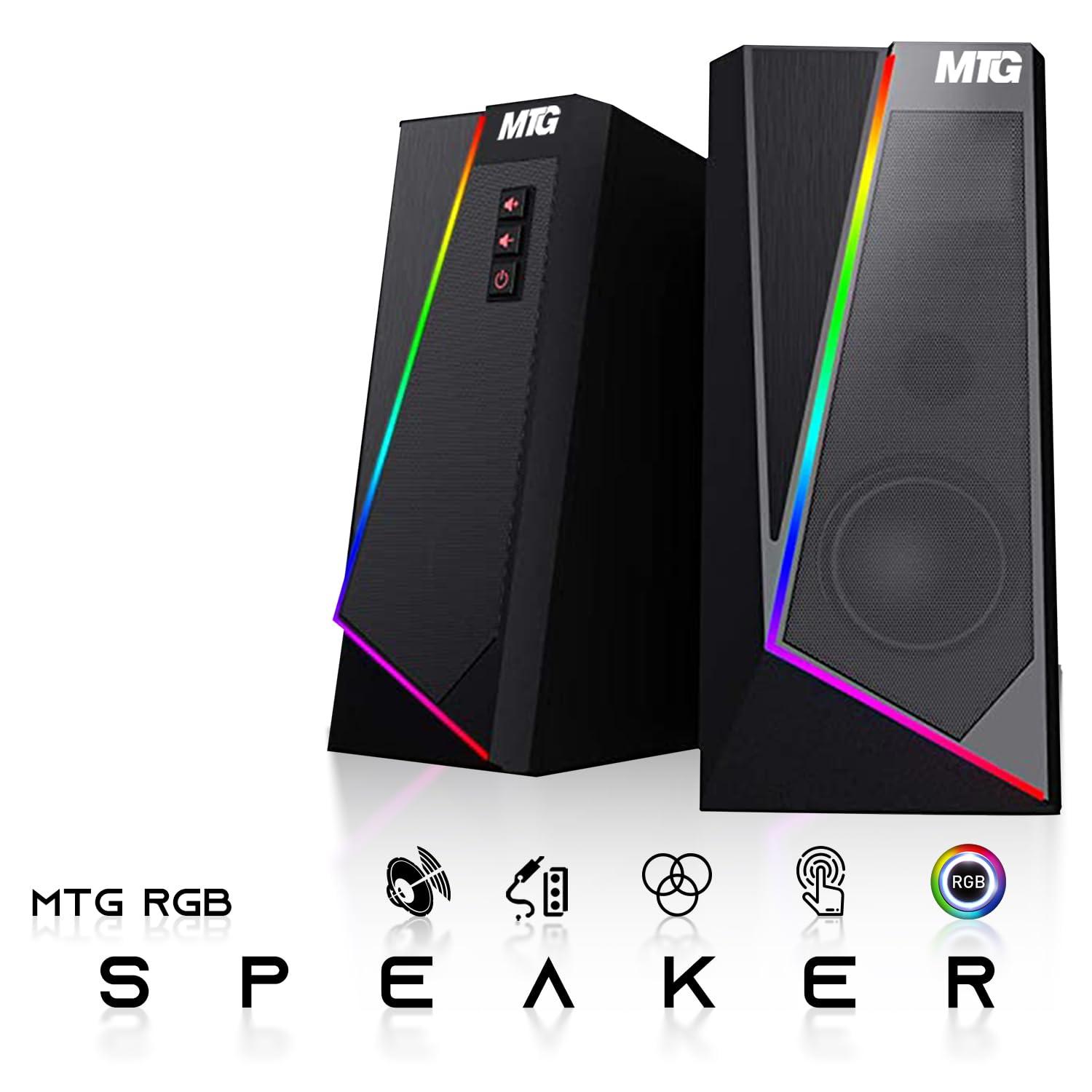 TechMagnet HP G3 Gaming Desktop PC, Core i7 6th Gen, AMD RX 550 Graphic, 16GB RAM, 1TB SSD, New MTG 27 inch Monitor, RGB Keyboard Mouse, Speaker, Webcam, WiFi, Windows 11 Pro (Renewed)