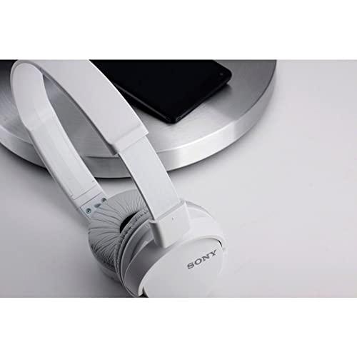 Sony Sony ZX Series Wired On-Ear Headphones with Mic, White MDR-ZX110AP