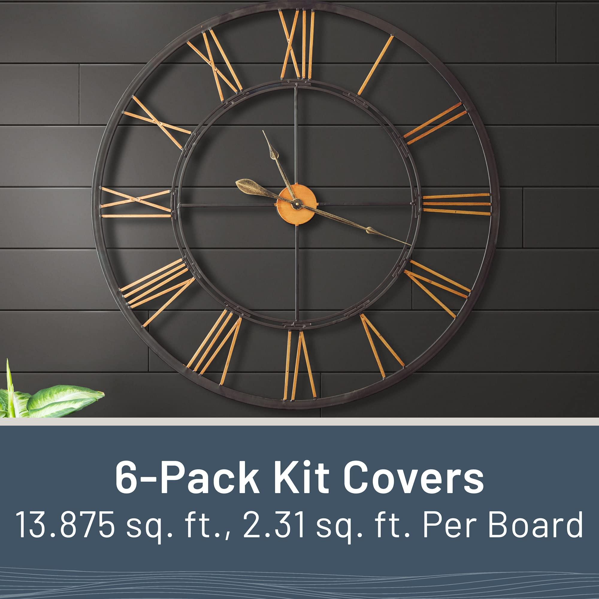 UFP-Edge UFP-Edge 1 in. x 6 in. x 6 ft. Timeless Smooth Nickel Gap Shiplap (Midnight Black) (6-Pack)