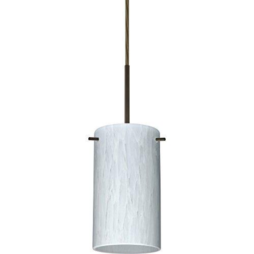 Besa Besa 1BT-440419-BR Contemporary Modern One Light Pendant from Stilo Collection in Bronze / Dark Finish,
