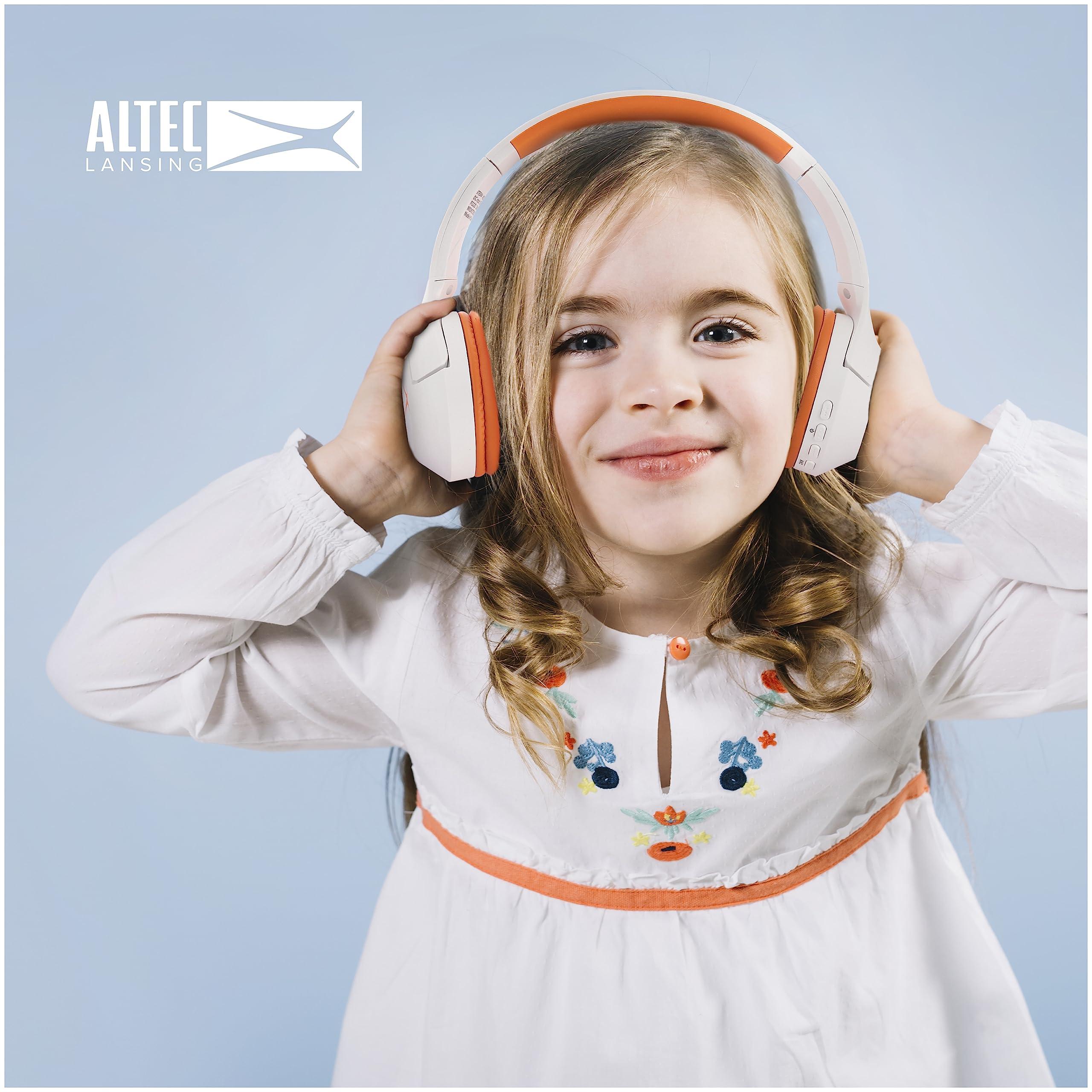 Altec Lansing Altec Lansing Kid Safe Noise Cancelling Wireless Headphones 15H Battery, 85dB Volume Limit, Foldable Design Powerful Sound, Active Noise Cancellation Perfect for Kids Ages 7+