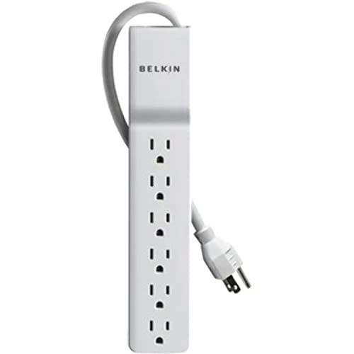 Belkin Belkin Home/Office Surge Protector, 6 AC Outlets, 6 ft Cord, 720 J, White