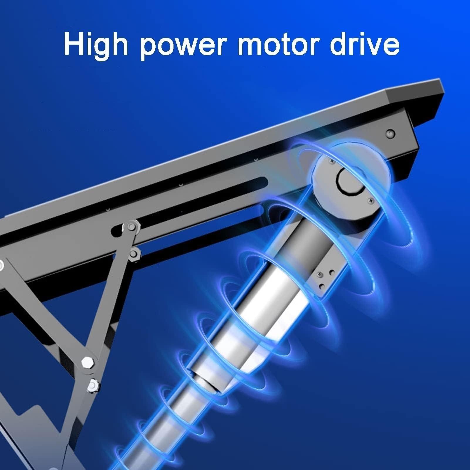 THEGA Tv Wall Mount - Motorized TV Lift, 0-85 Fold-Down Motorized TV Mount, Electric TV Ceiling Mount with Remote Control and Switch Control, Suitable for 50-90 Inch TVs Ceiling TV Mount