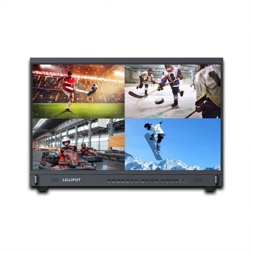 LILLIPUT LILLIPUT 31.5" BM310-4KS-VBP Broadcast Monitor 4K/Full HD for Taking Photos & Making Movies with Multiple Signal inputs 3G SDI, HDMI, DVI and VGA Quad View Split, 3D LUT, HDR with V Mount Plate