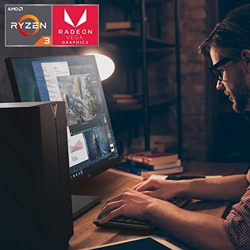 acer Acer Aspire TC-390-UA91 Desktop, AMD Ryzen 3 3200G Quad-Core Processor, AMD Radeon Vega 8 Graphics, 8GB DDR4, 512GB NVMe M.2 SSD, 8X DVD, Wi-Fi 5, Windows 10 Home