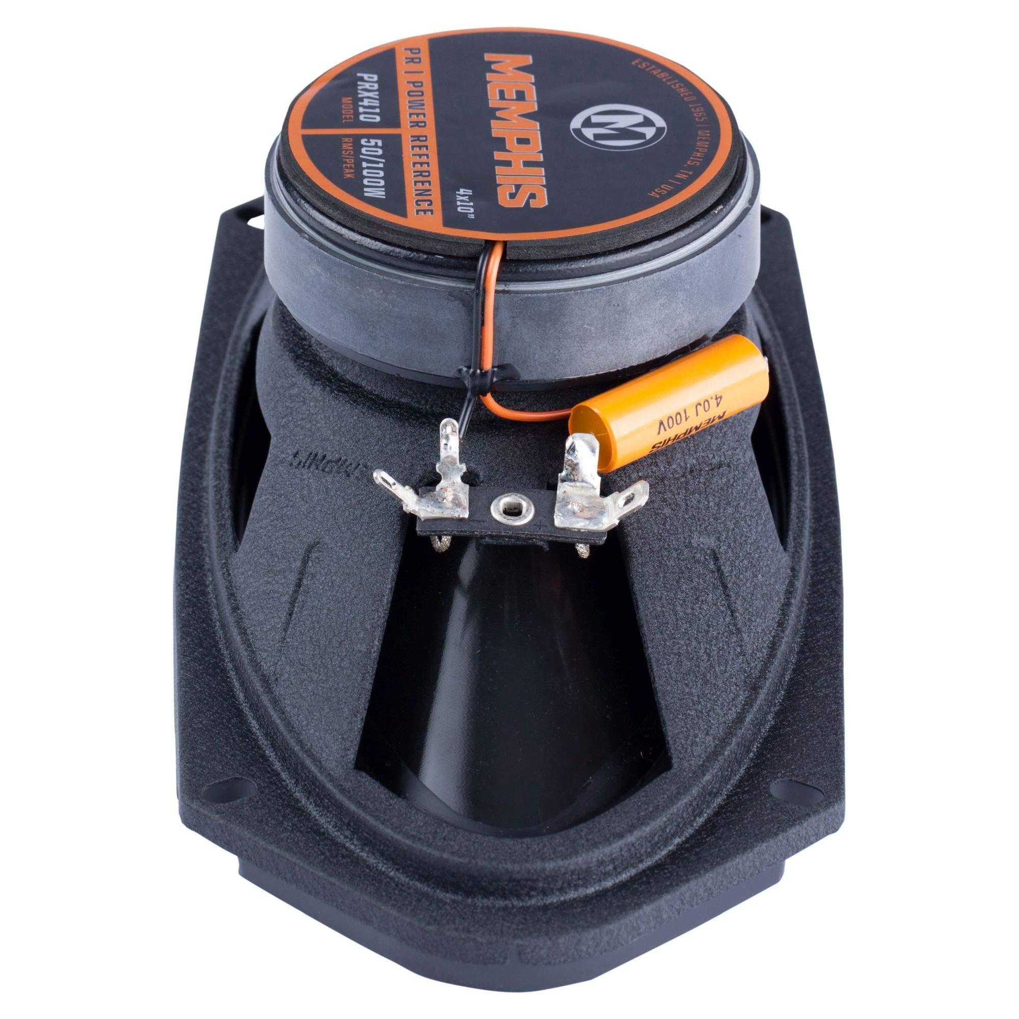 Memphis Memphis Audio PRX410 Power Reference Series 4x10 2-Way Coaxial Speakers with Swivel Tweeters - Pair