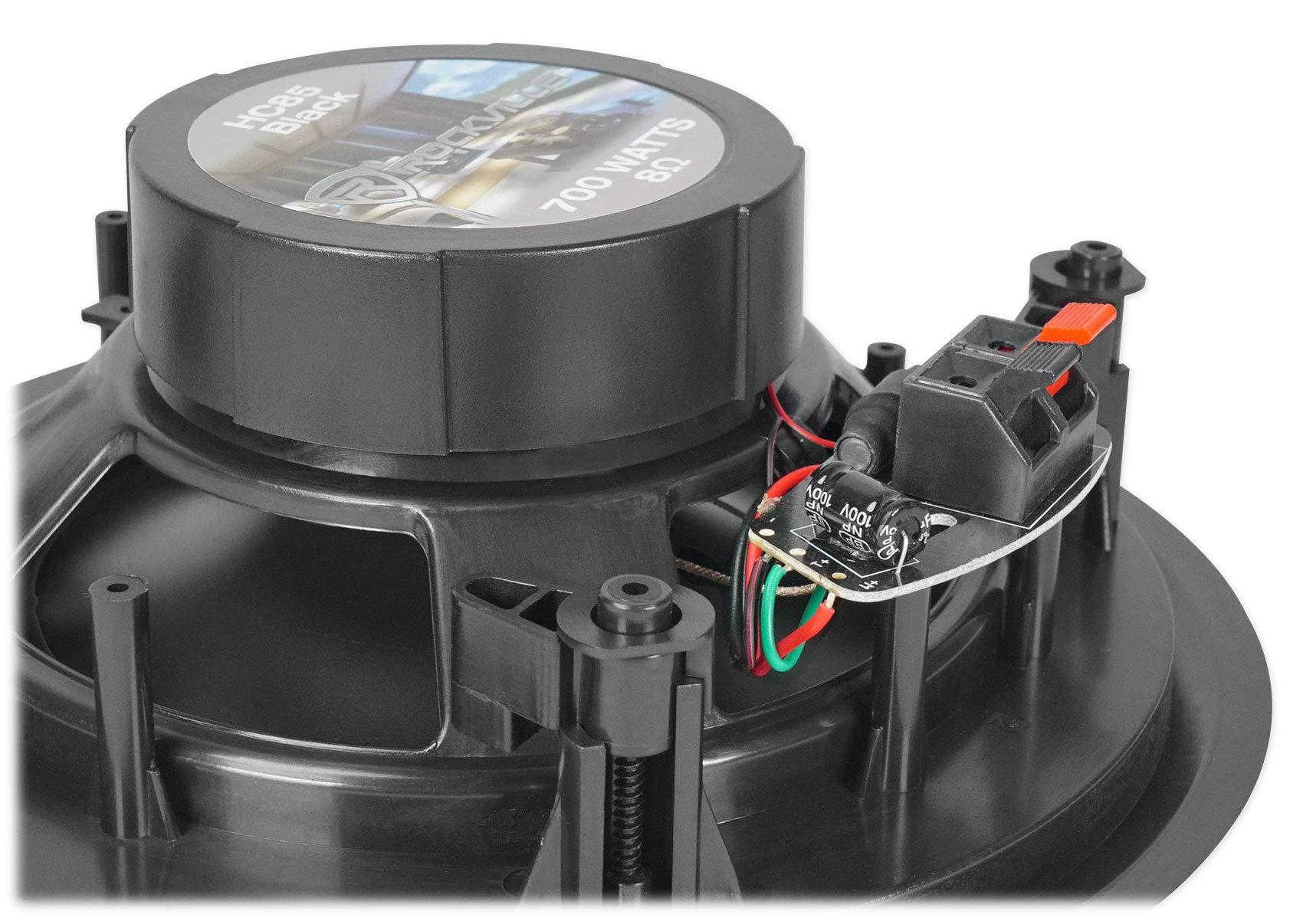 Rockville Rockville (6) HC85 8" Inch 700 Watt Black in-Ceiling Home Theater Speakers 8 Ohm