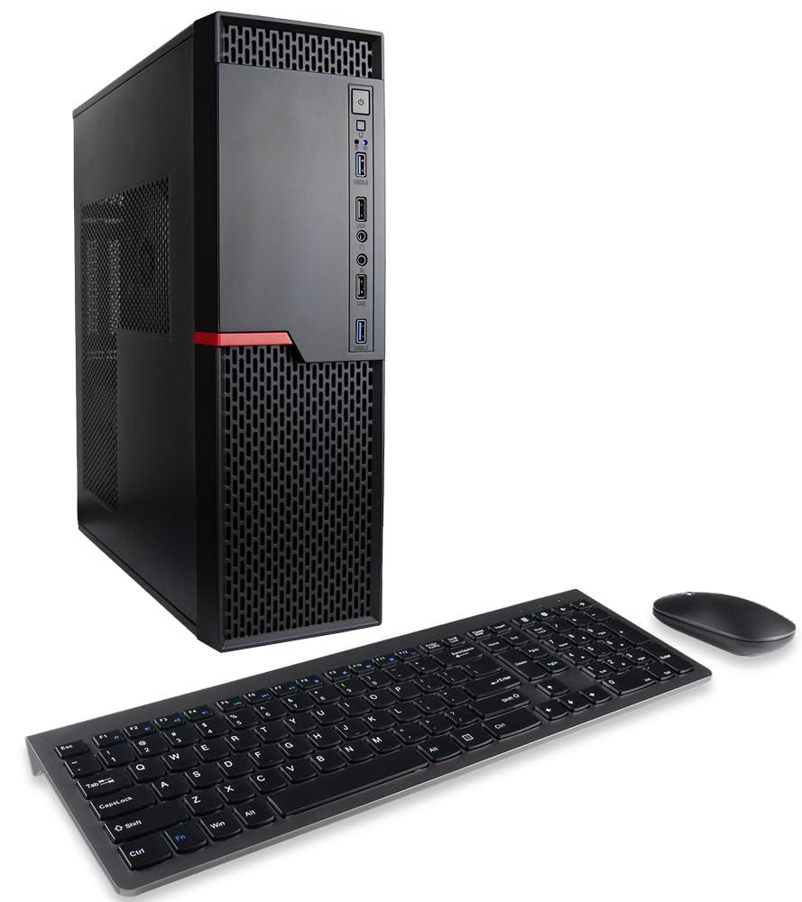 Empowered PC Envision S13 SFF PC (4.4-5.6GHz 12-Core Ryzen 9 9900X, 32GB DDR5 RAM, 2TB NVME Gen4 SSD, WiFi, Windows 11 Pro, 10 USB, HDMI + DVI, RJ45, KB + M, Business Desktop Computer w/Productivity Accessories
