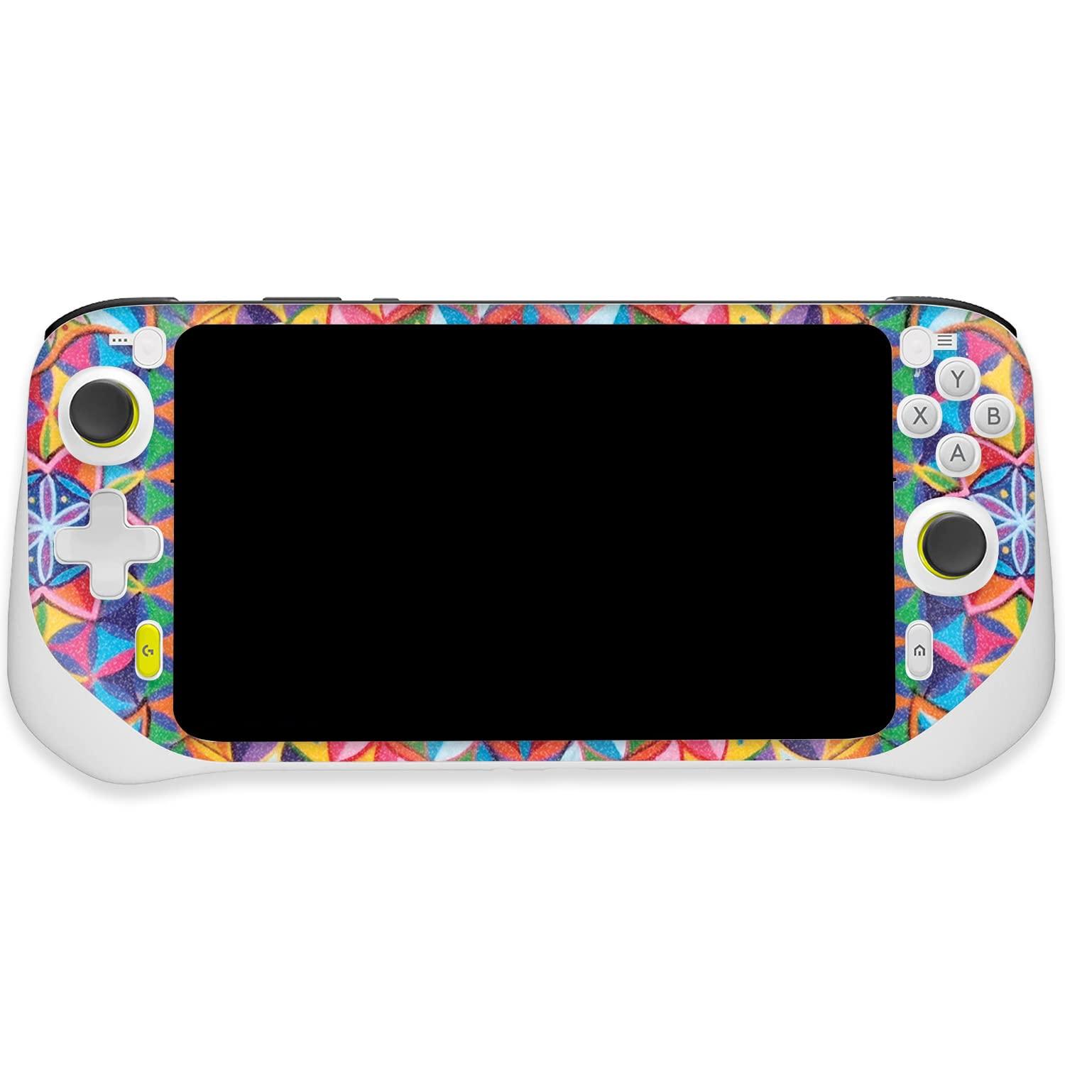 MIGHTY SKINS MightySkins Glossy Glitter Skin Compatible with Logitech G Cloud Gaming Handheld - Rainbow Kaleidoscope | Protective, Durable High-Gloss Glitter Finish | Easy to Apply | Made in The USA