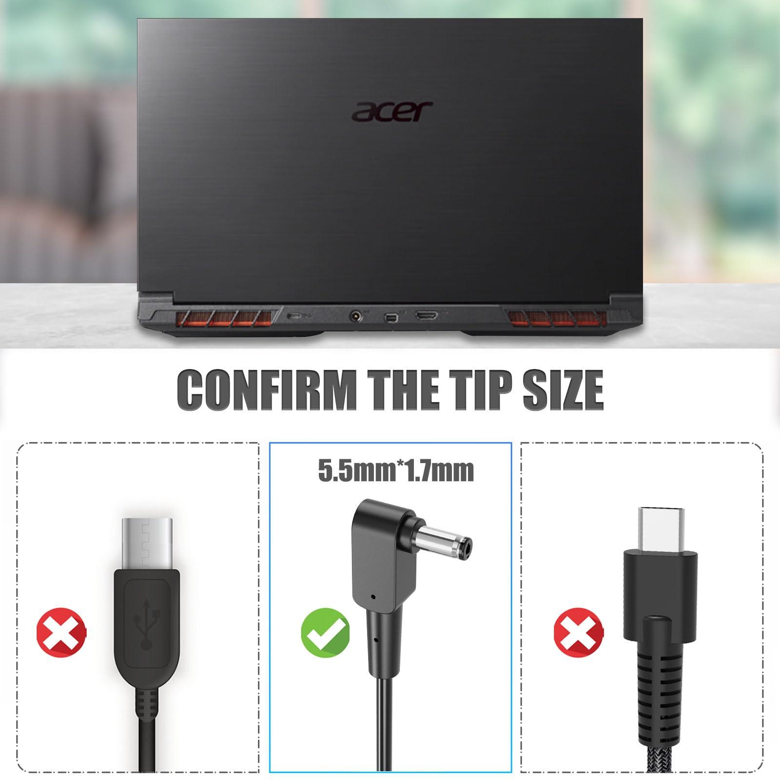 CHLOLMY 330W AC Charger for Acer Predator Helios 18 16 15 PH18-71 PHN16-71 PH16-71 PH3D15 Acer Predator Triton 17 X PTX17-71 Nitro 17 16 15 AN17-51 AN17-41 AN16-41 A20-330P1A Laptop Power Adapter