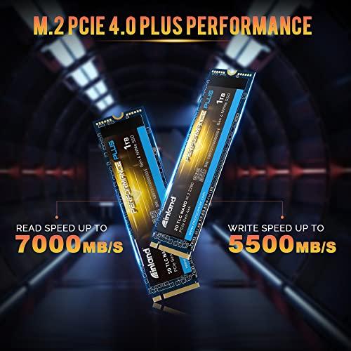 INLAND INLAND 1TB Performance Plus NVMe Internal Gaming SSD Solid State Drive Optimized for PS5 - Gen4 PCIe, M.2 2280, DRAM Cache, TLC 3D NAND Flash, Up to 7000MB/s