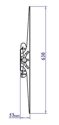 Impact Mounts Impact Mounts Extra Large LED Flat Tilt TV Wall Mount Bracket 55 57 60 62 65 70 75 80 82 83 85 90 100 110 120 Solid Piece Wall Plate and Verticals. Lockable with A Padlock for Extra Security
