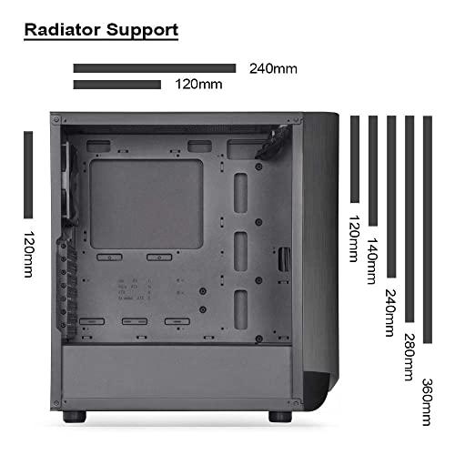 SilverStone Technology Silverstone Technology SETA A1 Titanium on Black Premium ATX/Micro-ATX Case with Temperd Glass - SEA1TB-G