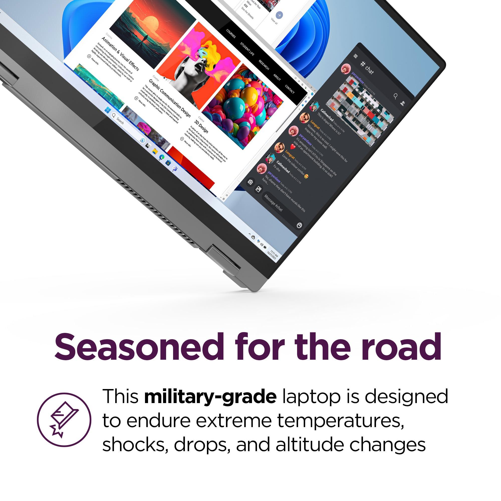 Lenovo IdeaPad 5 2-in-1-2024 - Professional Laptop - Fingerprint Sensor - 16" WUXGA IPS Display - 16GB Memory - 512GB SSD Storage - AMD Ryzen 7 8845HS - Windows 11 Home -Luna Grey