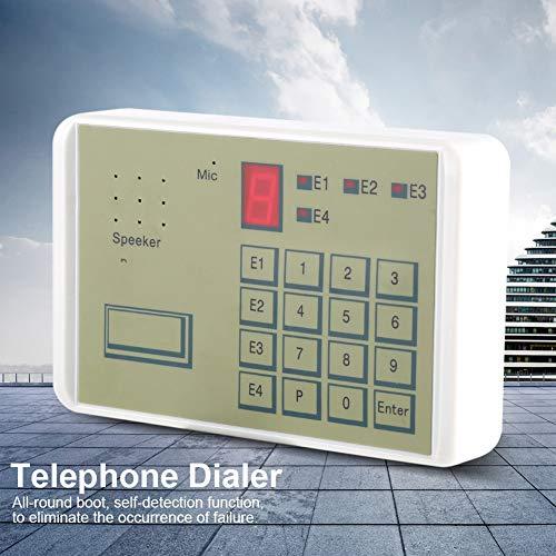 GLOGLOW Telephone Dialer, Wired Telephone Voice Auto dialer Burglar Security Wired Home Security System with Phone Dialer House Office Alarm System