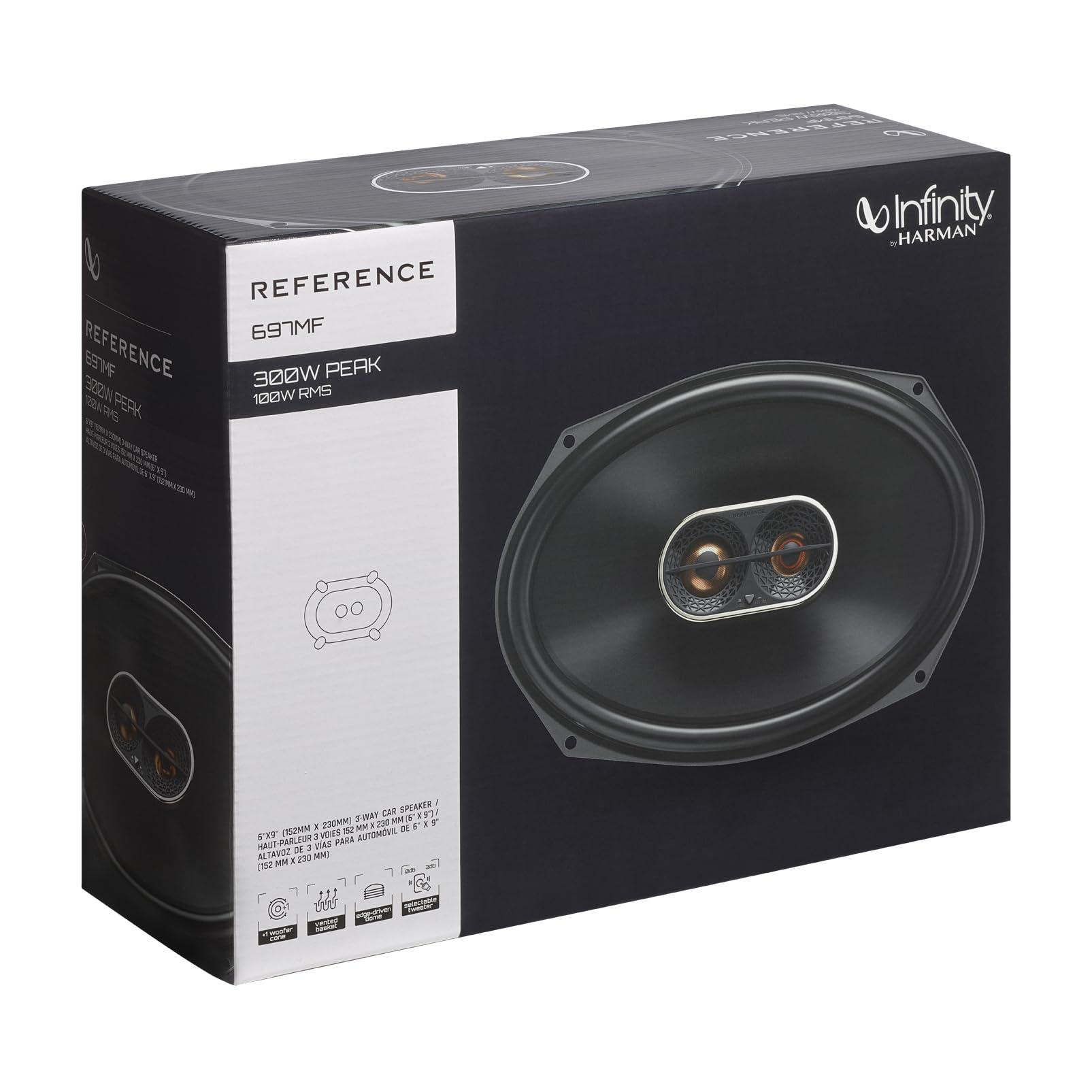 Infinity Infinity Reference 697MF - 6\" x 9 Three-Way Car Speaker, 100W RMS, 300W Peak, Sensitivity (@ 2.83V): 94dB, Frequency Response: 46Hz 30kHz, Impedance: 3.0 ohms
