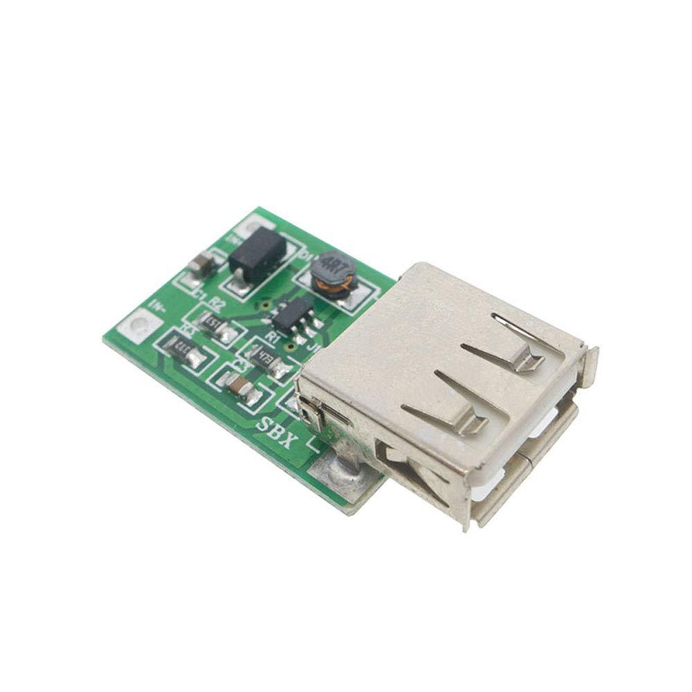 Stayhome365 Stayhome 1pcs 0.9V-5V to 5V 600MA USB Output Charger Step up Power Module Mini DC-DC Boost Converter Green