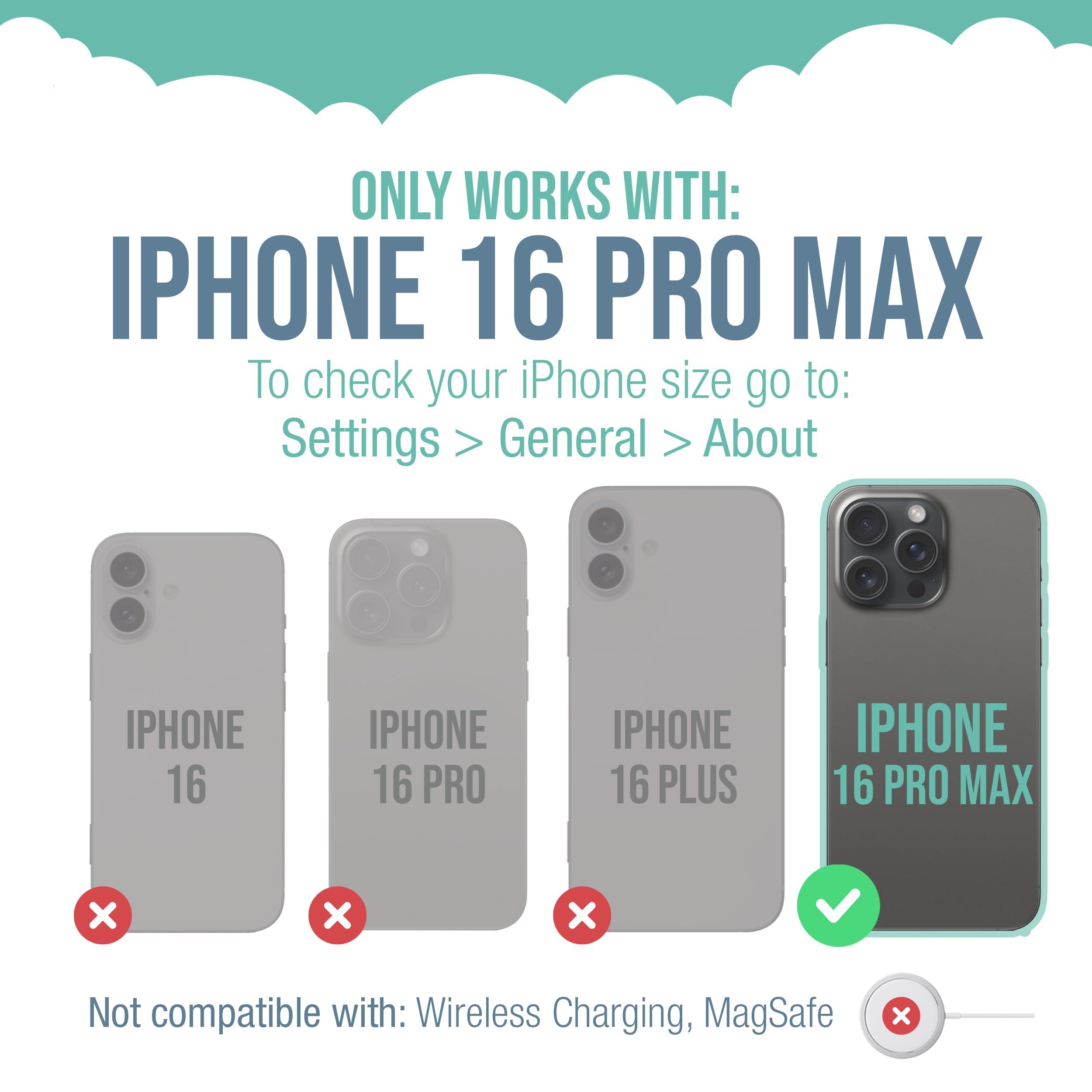 Smartish Smartish iPhone 16 Pro Max Wallet Case + USB C Lightning Cable Combo - 6 Foot Fabric Wrapped Fast Charging Cable + Hidden Card Slot Cover Compatible with Apple iPhone 16 Pro Max