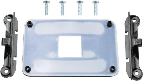 Jingelmall AM4 Backplane CPU Heatsink Mount Bracket Back Plate Motherboard CPU Fan CPU Fan Cooling Mounting Sheet Plate Water Cooling Mounting Sheet Plate for AM4 AMD Socket Genuine Quality (Black)