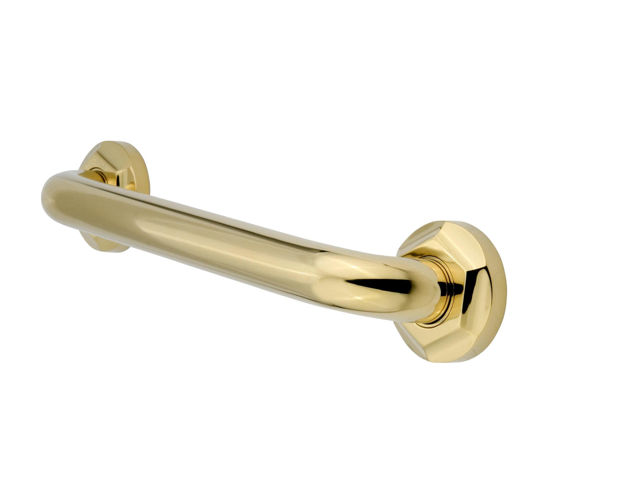 Kingston Brass Elements of Design EDR714242 Metropolitan 24" Hexagon Decor Grab Bar 1-1/4" OD, Polished Brass
