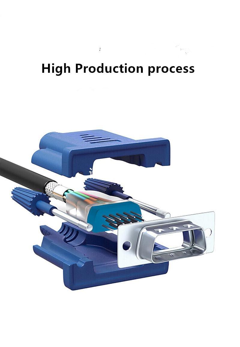 EKYLIN EKYLIN VGA Cable, 1.5m/5Feet Male to Male Video Extension Cable Adapter for Computer PC to Monitor Screen Projector with Socket Port