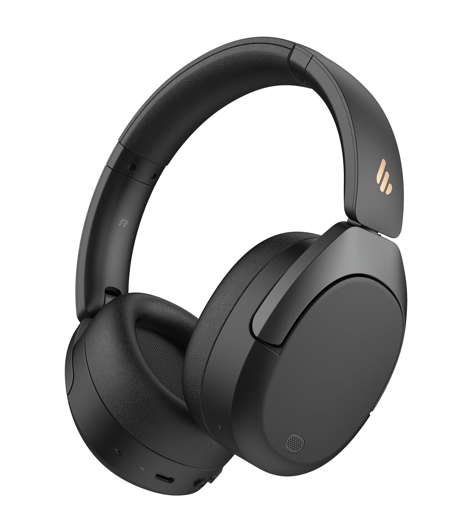 Edifier Edifier W830NB Wireless Over Ear Headphones with -45dB Active Noise Cancelling, 94H Playtime, LDAC Hi-Res Sound, Spatial Audio, Fast Charging, Multipoint Connection, Bluetooth V5.4 - Black