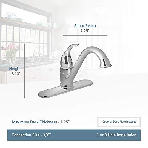 Moen Moen 7825SRS Camerist One-Handle Low Arc Kitchen Faucet, Spot Resist Stainless