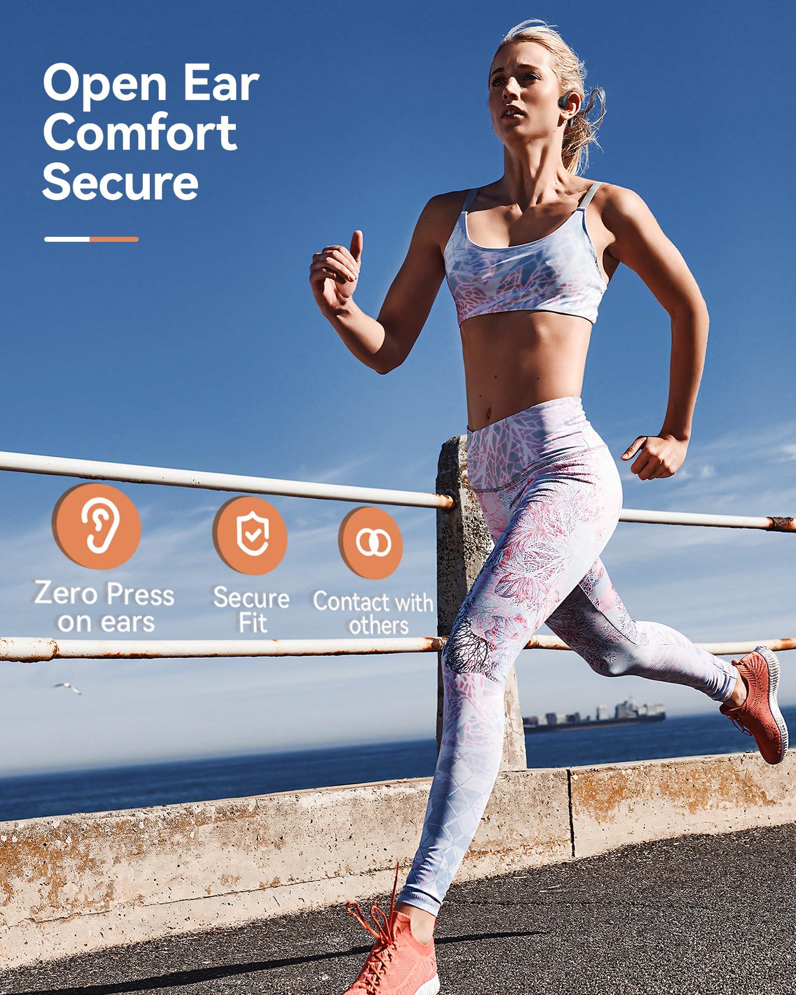 DEMICEA DEMICEA Open Ear Sport Headphones, Wireless Bone Conduction Earphones, Built-in 32GB MP3,with Mic, IP68, Sweat & Water Resistant, Up to 8 Hours Battery, Bluetooth 5.3,for Running,Workouts