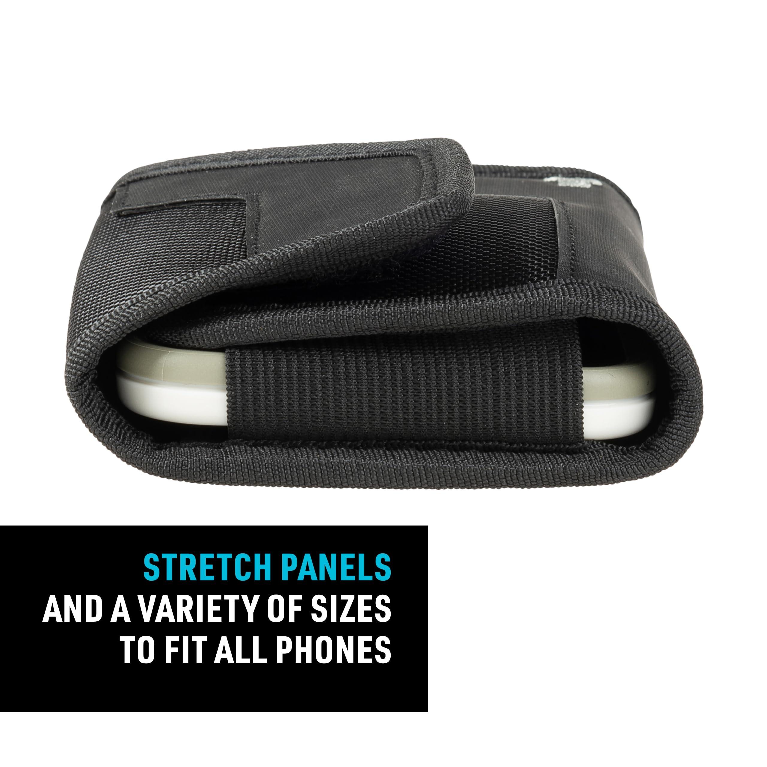 Nite Ize Nite Ize Clip Case Sideways Universal Rugged Holster - Protective Phone Holster for Men\'s & Women\'s Belts - Phone Utility Belt Pouch - Phone Accessories - X-Large, Black