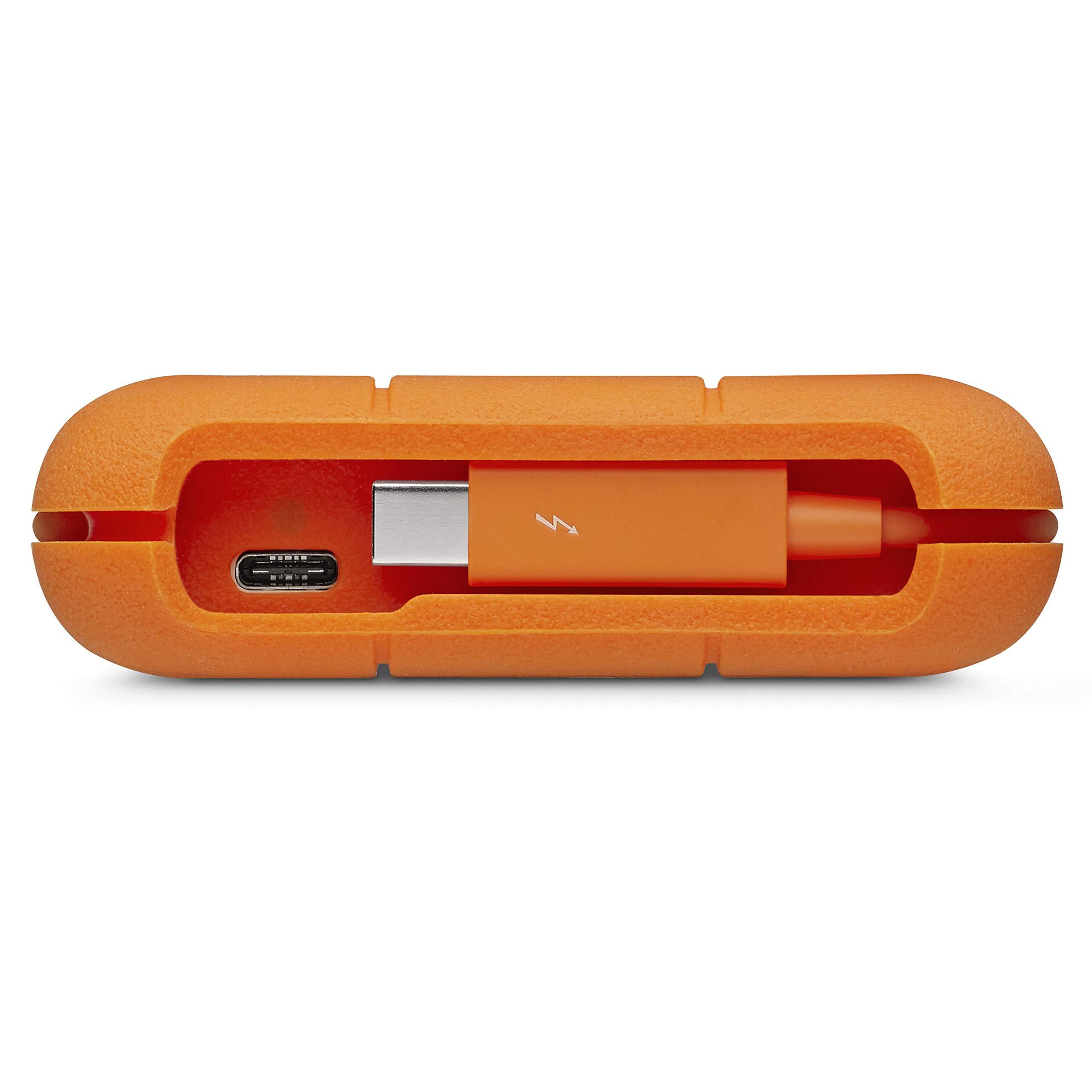 LaCie LaCie Rugged USB-C, 5TB, Portable External Hard Drive, Drop, Shock, Dust, Rain Resistant, for Mac & PC (STFR5000800)