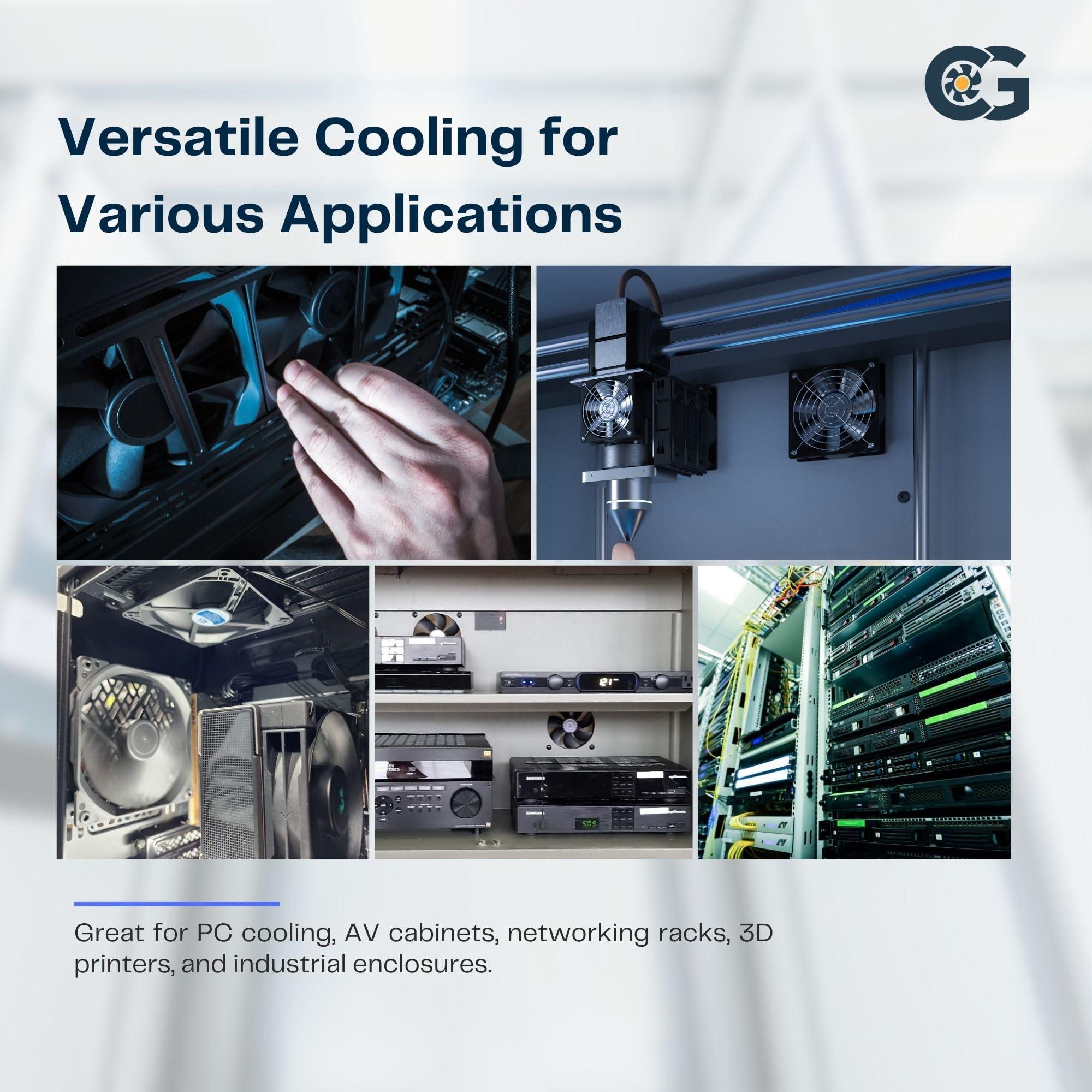 coolerguys Coolerguys Dual Ball Bearing 12v 3pin Fan (120x25mm, Low Speed)