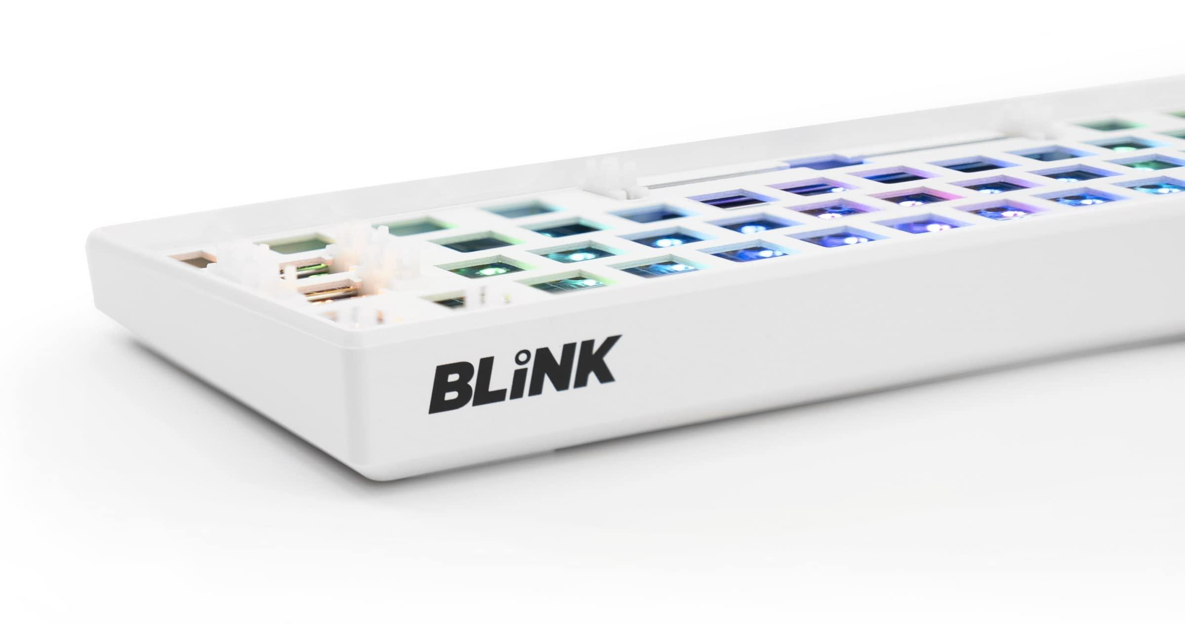 MEKO MEKO Blink White Barebones 60% Hotswap Bluetooth RGB Mechanical Keyboard