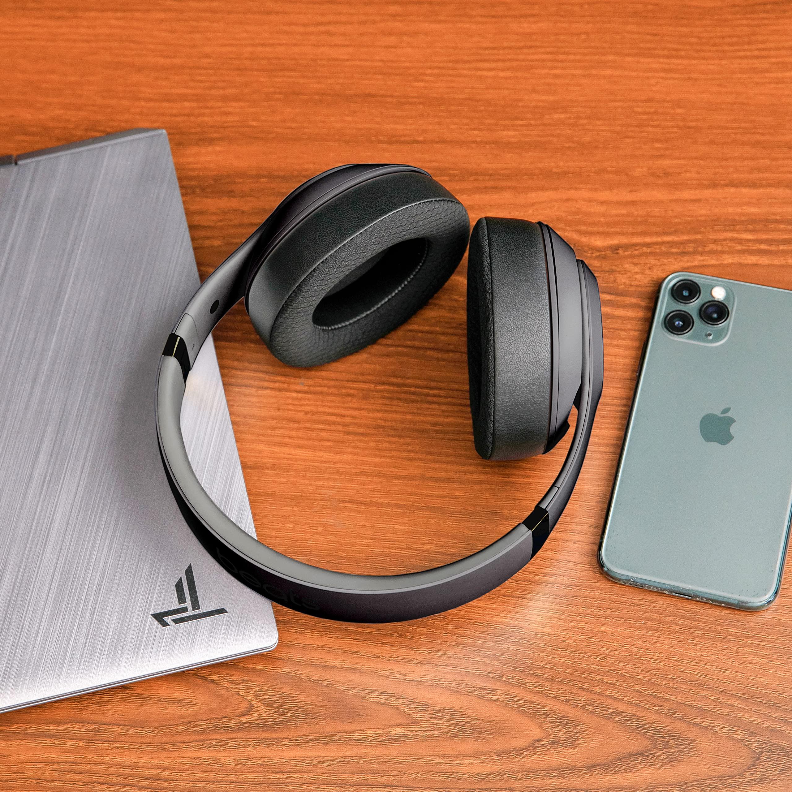 WC WC Freeze Studio - Cooling Gel Ear Pads for Beats Studio 2 & 3 (B0501, B0500) Wired & Wireless | Does NOT Fit Beats Solo | Enhanced Foam, Stronger Adhesive, Cooler for Longer | Black