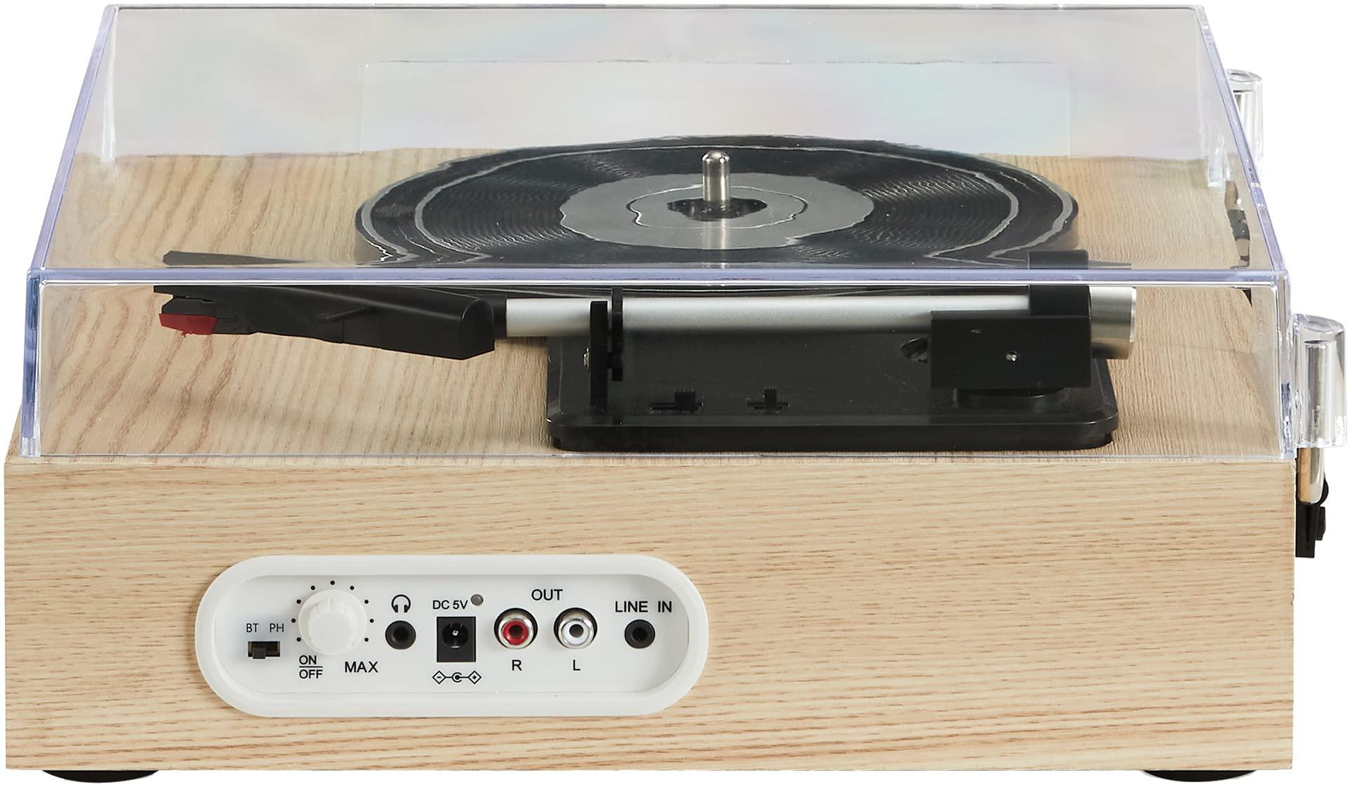 Crosley Crosley CR6042A-NA Scout 3-Speed Bluetooth Turntable with Built-in Speakers, Natural
